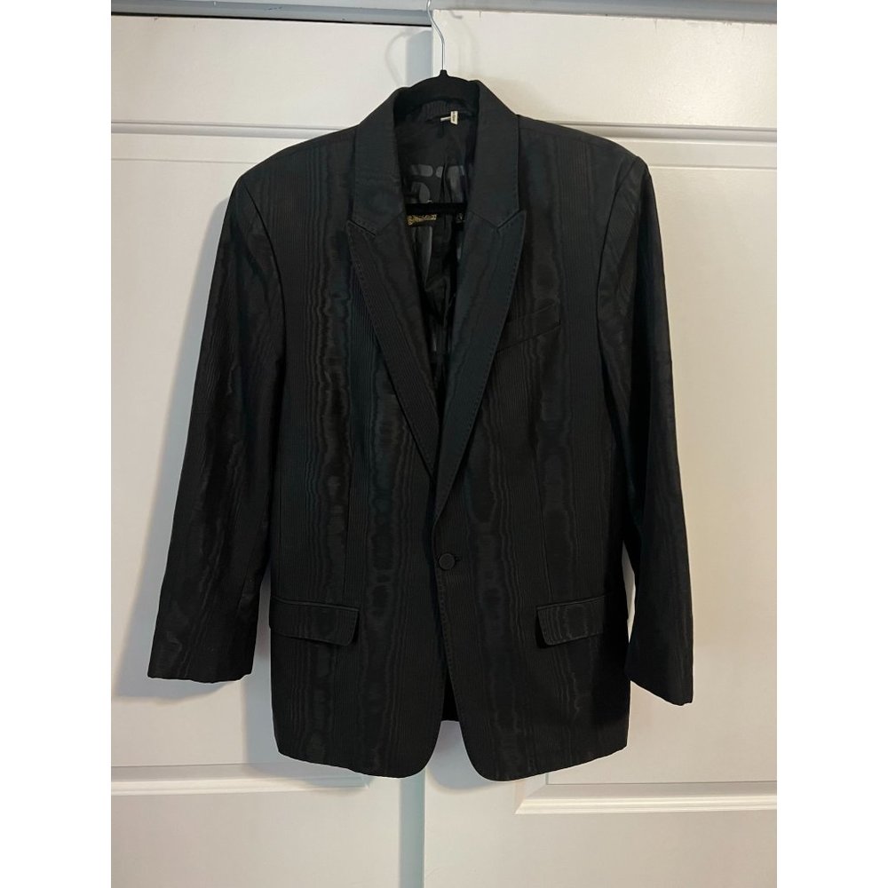 Juicy Couture Black Textured Blazer Jacket Men's - Size 42